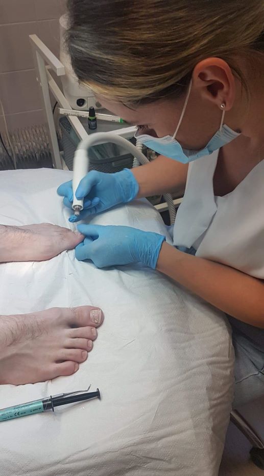 Jedno ujęcie z kursu podologicznego 